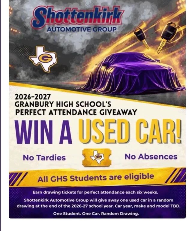 Perfect attendance could put a GHS student behind the wheel
