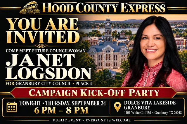 Janet Logsdon campaign kickoff in Granbury
