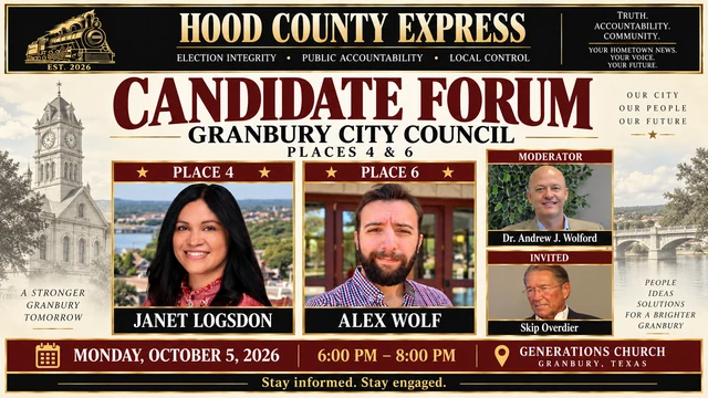 Dr. Andy Wolford to moderate Hood County Express Candidate Forum