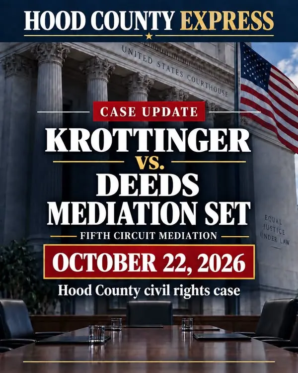Krottinger civil-rights case: HCE reports October 22 mediation date