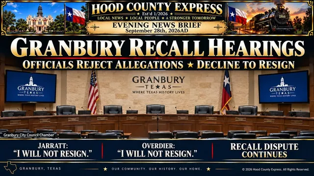 Granbury recall hearings: officials reject allegations and decline to resign